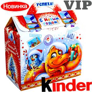 Сладкий подарок на Новый Год в жестяной упаковке весом 1200 грамм по цене 1762 руб в Северске