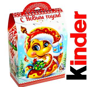 Детский подарок на Новый Год в жестяной упаковке весом 430 грамм по цене 1657 руб в Северске