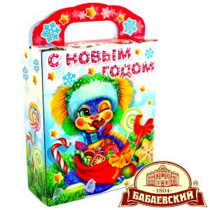 Детский подарок на Новый Год в мешочке весом 800 грамм по цене 1261 руб в Северске