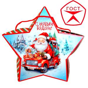 Детский подарок на Новый Год в жестяной упаковке весом 950 грамм по цене 1182 руб в Северске
